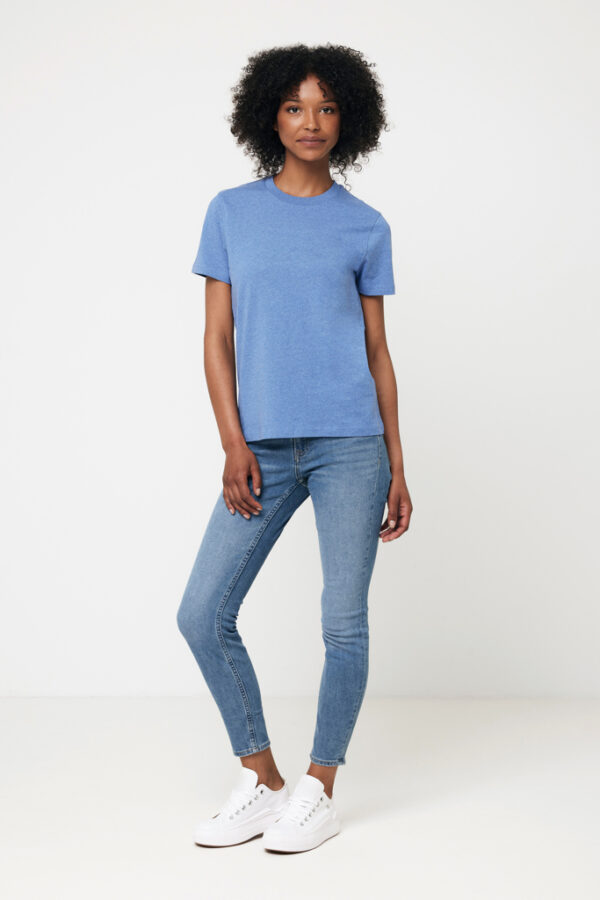 Iqoniq Manuel recycled cotton t-shirt undyed - Heather Blue