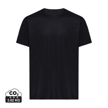 Iqoniq Tikal recycled polyester quick dry sport t-shirt - Black