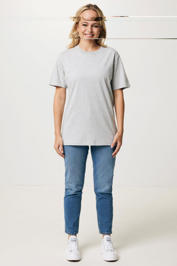 Iqoniq Kakadu relaxed recycled cotton t-shirt - Heather Grey