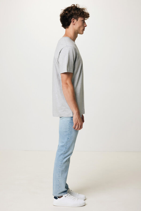 Iqoniq Kakadu relaxed recycled cotton t-shirt - Heather Grey