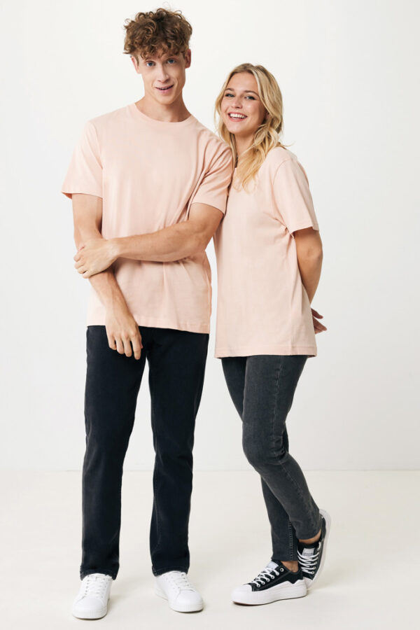 Iqoniq Kakadu relaxed recycled cotton t-shirt - Peach Nectar