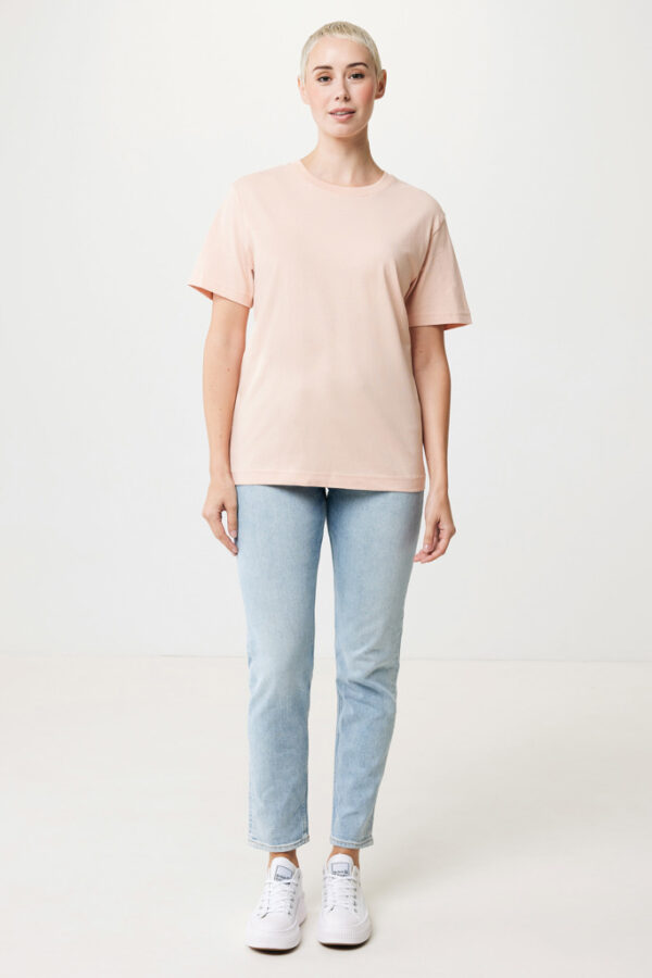 Iqoniq Kakadu relaxed recycled cotton t-shirt - Peach Nectar