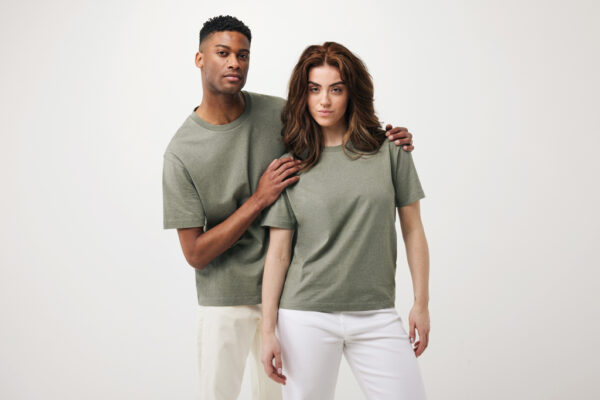 Iqoniq Teide recycled cotton t-shirt - Heather Green