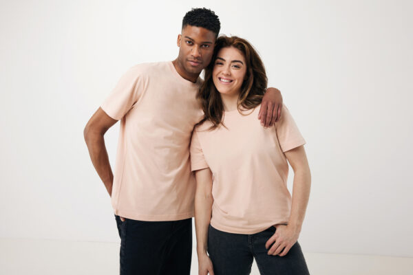 Iqoniq Teide recycled cotton t-shirt - Peach Nectar