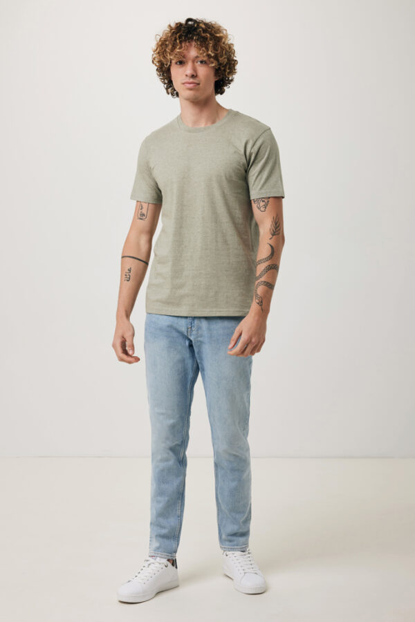 Iqoniq Brett recycled cotton t-shirt - Light Heather Green