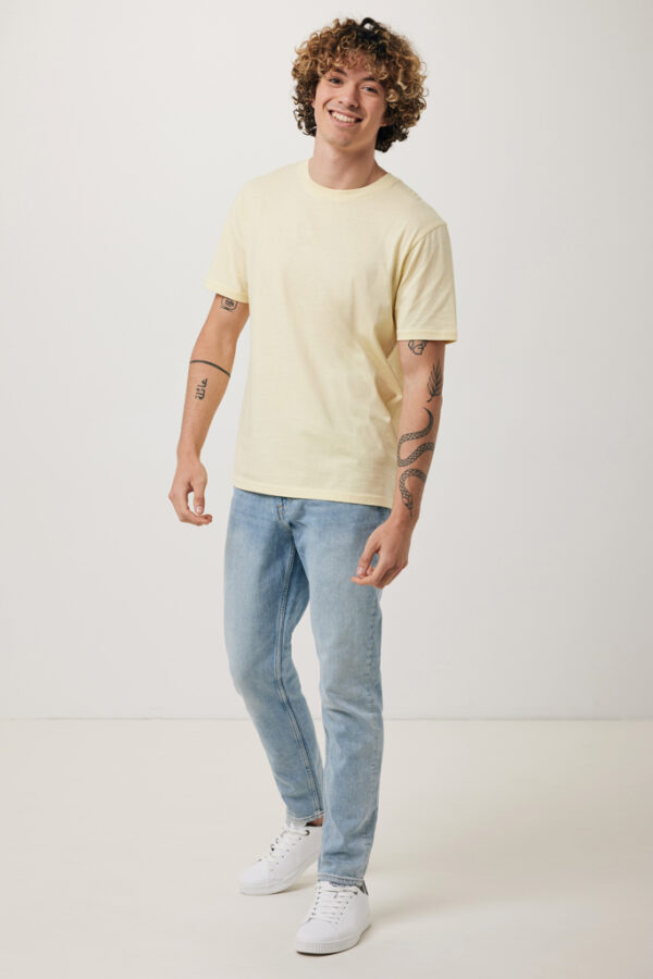 Iqoniq Brett recycled cotton t-shirt - Cream Yellow