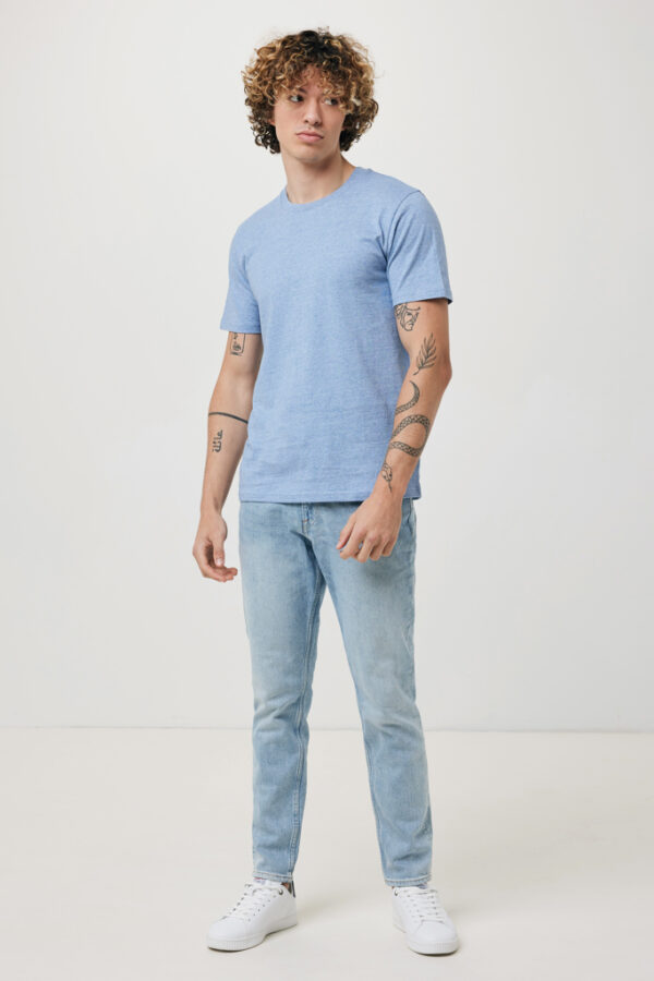 Iqoniq Brett recycled cotton t-shirt - Light Heather Blue