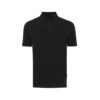 Iqoniq Yosemite recycled cotton pique polo - Black