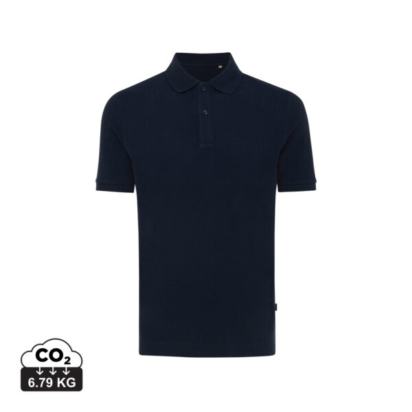 Iqoniq Yosemite recycled cotton pique polo - Navy