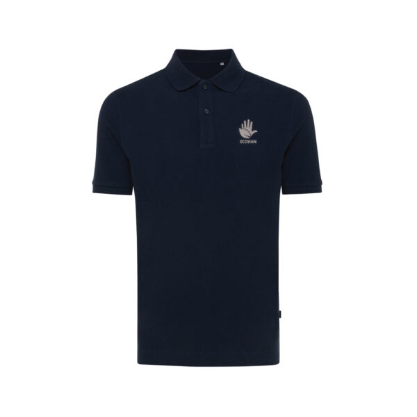 Iqoniq Yosemite recycled cotton pique polo - Navy