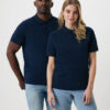 Iqoniq Yosemite recycled cotton pique polo - Navy