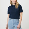 Iqoniq Yosemite recycled cotton pique polo - Navy