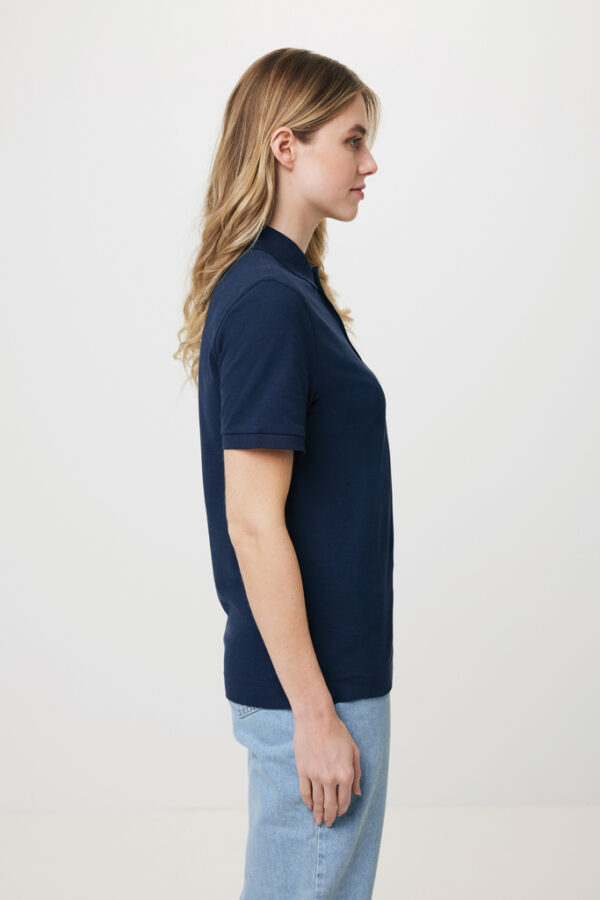 Iqoniq Yosemite recycled cotton pique polo - Navy