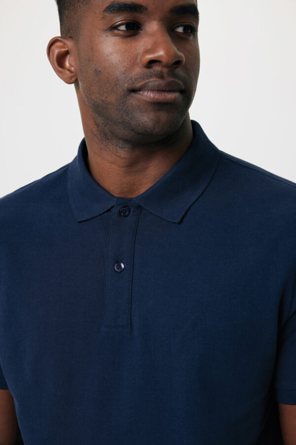 Iqoniq Yosemite recycled cotton pique polo - Navy