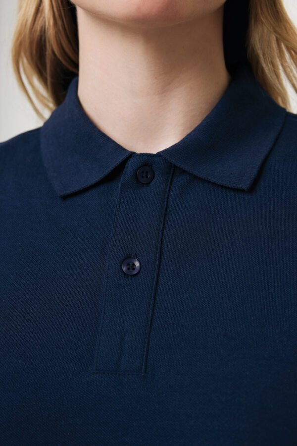 Iqoniq Yosemite recycled cotton pique polo - Navy