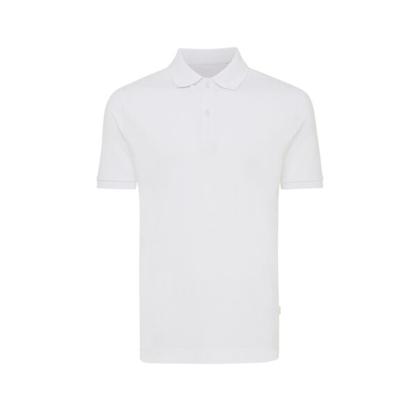 Iqoniq Yosemite recycled cotton pique polo - Recycled White