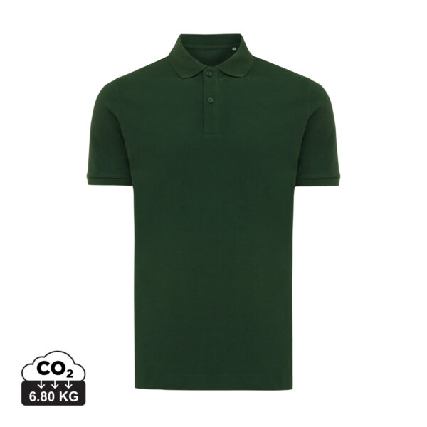 Iqoniq Yosemite recycled cotton pique polo - Forest Green