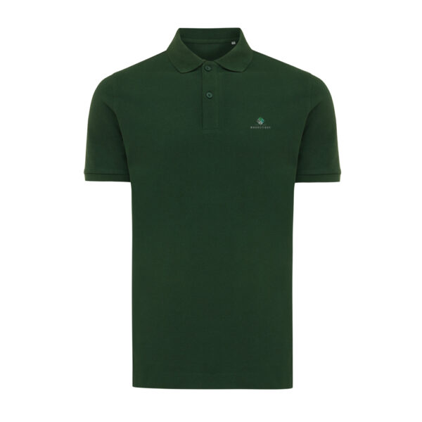 Iqoniq Yosemite recycled cotton pique polo - Forest Green