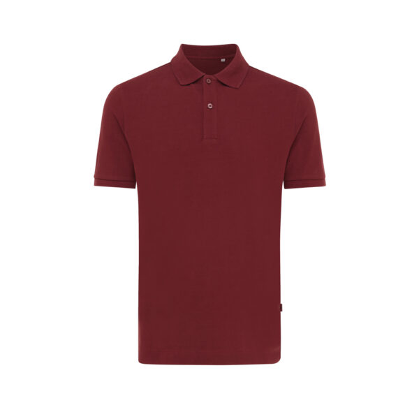 Iqoniq Yosemite recycled cotton pique polo - Burgundy