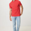 Iqoniq Yosemite recycled cotton pique polo - Luscious Red