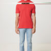 Iqoniq Yosemite recycled cotton pique polo - Luscious Red