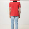 Iqoniq Yosemite recycled cotton pique polo - Luscious Red