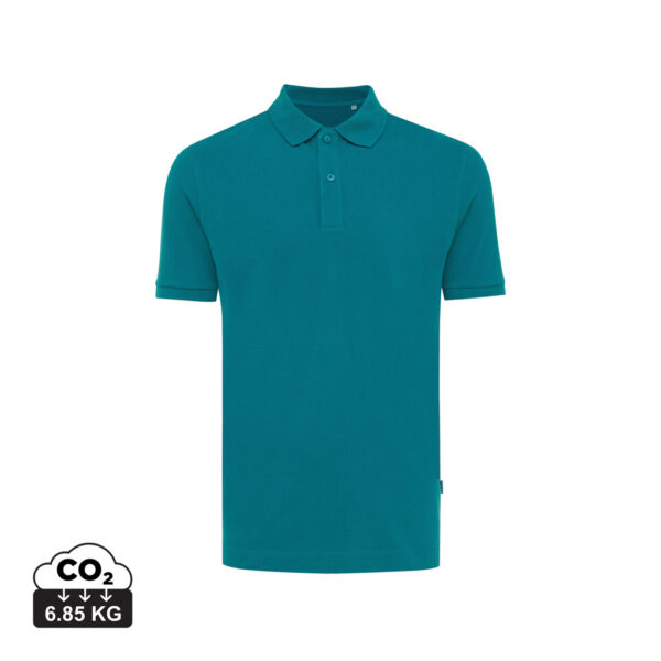 Iqoniq Yosemite recycled cotton pique polo - Verdigris