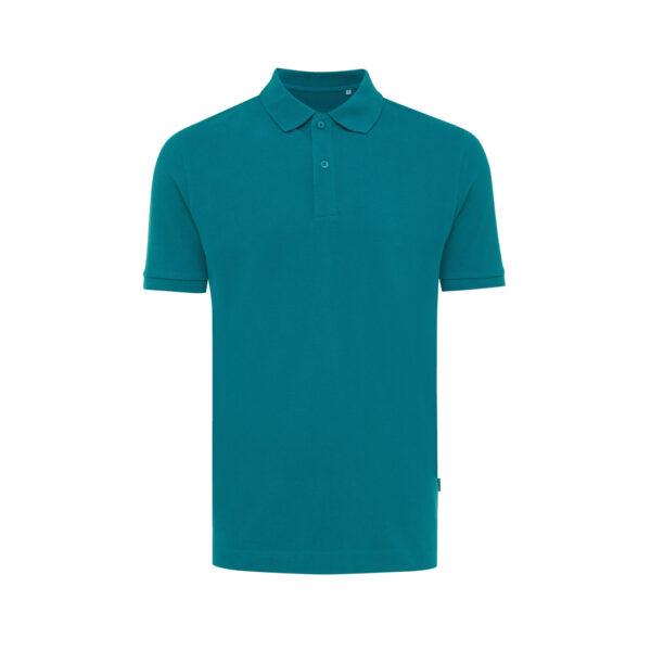 Iqoniq Yosemite recycled cotton pique polo - Verdigris