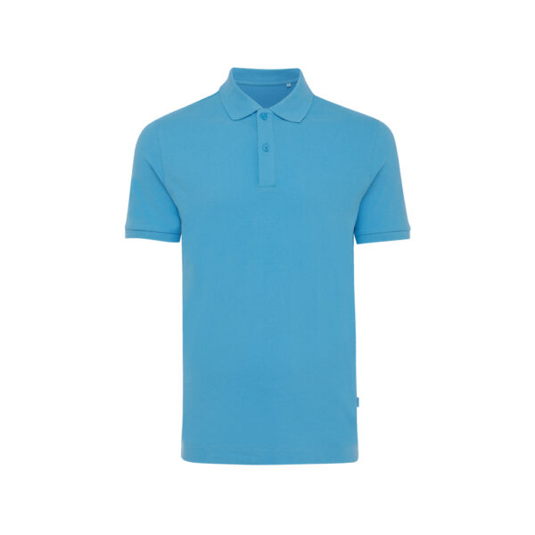 Iqoniq Yosemite recycled cotton pique polo - Tranquil Blue