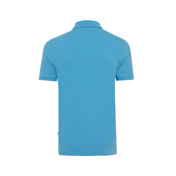 Iqoniq Yosemite recycled cotton pique polo - Tranquil Blue