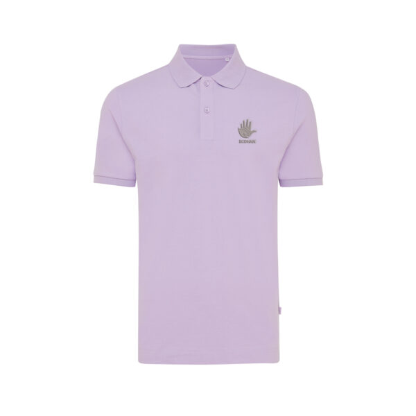 Iqoniq Yosemite recycled cotton pique polo - Lavender