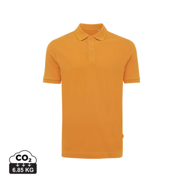 Iqoniq Yosemite recycled cotton pique polo - Sundial Orange