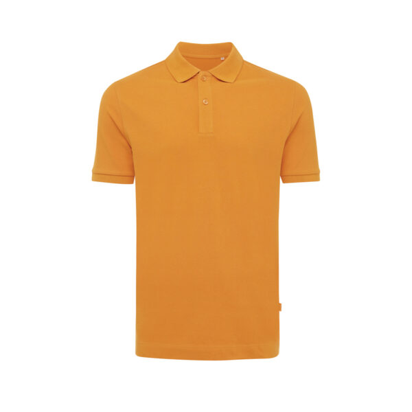 Iqoniq Yosemite recycled cotton pique polo - Sundial Orange