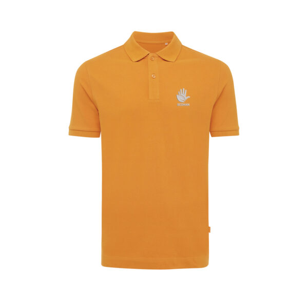 Iqoniq Yosemite recycled cotton pique polo - Sundial Orange