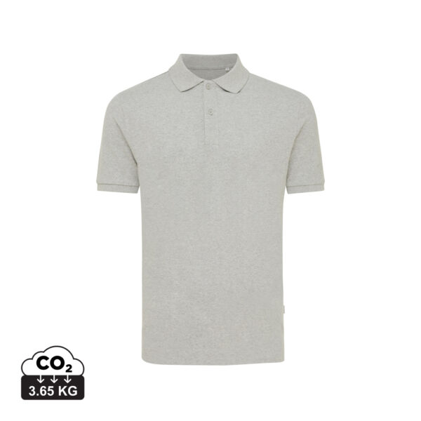 Iqoniq Yosemite recycled cotton pique polo - Heather Grey