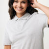 Iqoniq Yosemite recycled cotton pique polo - Heather Grey