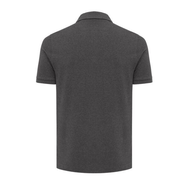 Iqoniq Yosemite recycled cotton pique polo - Heather Anthracite