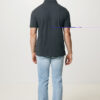 Iqoniq Yosemite recycled cotton pique polo - Heather Anthracite