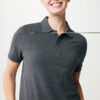 Iqoniq Yosemite recycled cotton pique polo - Heather Anthracite