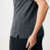 Iqoniq Yosemite recycled cotton pique polo - Heather Anthracite