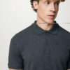 Iqoniq Yosemite recycled cotton pique polo - Heather Anthracite