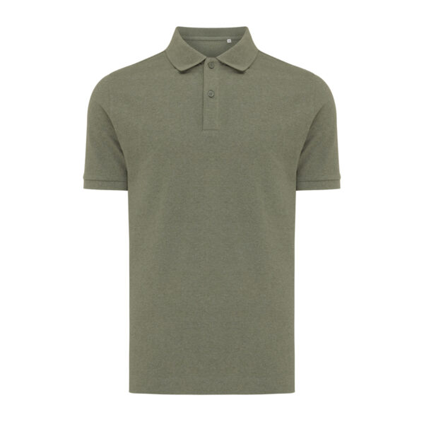 Iqoniq Yosemite recycled cotton pique polo - Heather Green