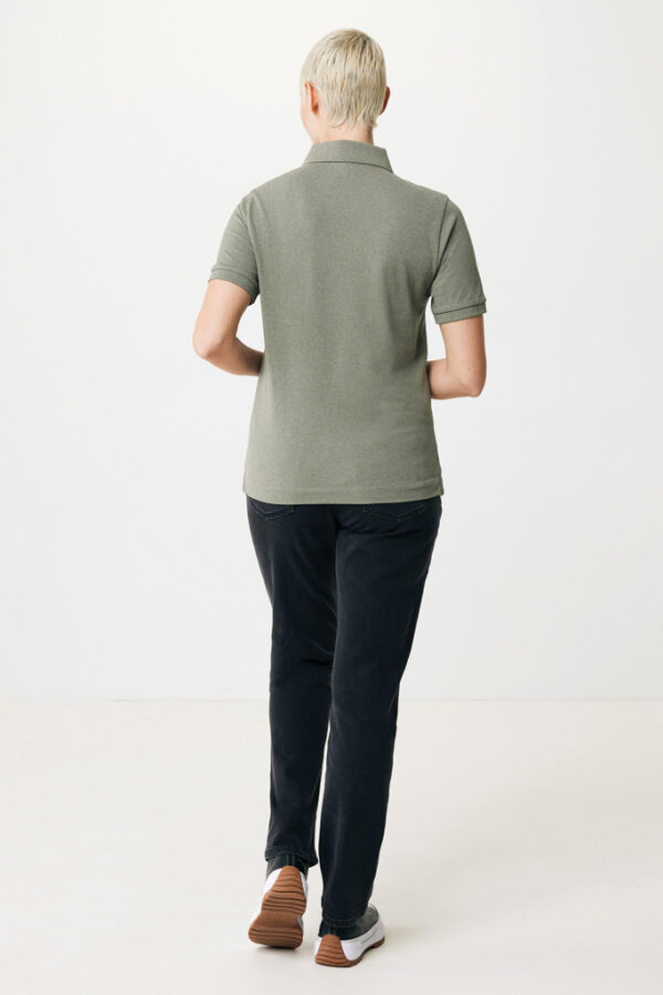 Iqoniq Yosemite recycled cotton pique polo - Heather Green