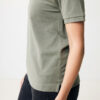 Iqoniq Yosemite recycled cotton pique polo - Heather Green