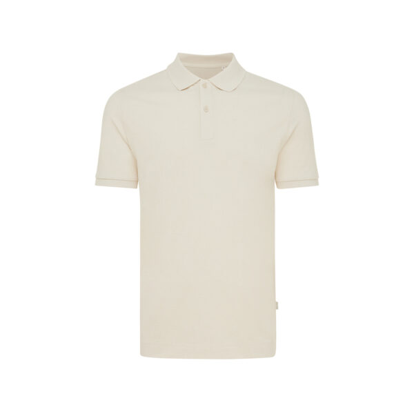 Iqoniq Yosemite recycled cotton pique polo - Natural Raw