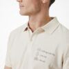 Iqoniq Yosemite recycled cotton pique polo - Natural Raw