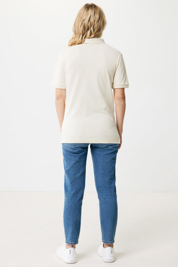 Iqoniq Yosemite recycled cotton pique polo - Natural Raw