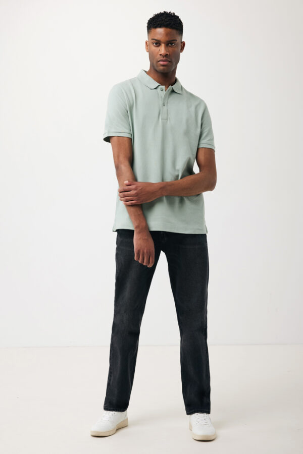 Iqoniq Yosemite recycled cotton pique polo - Iceberg Green