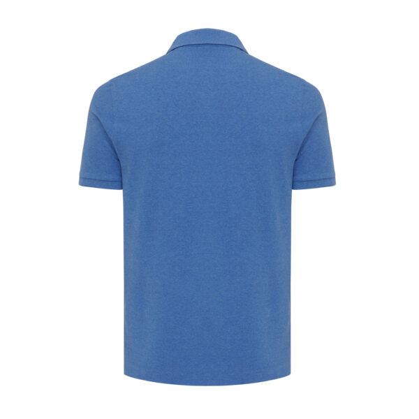 Iqoniq Yosemite recycled cotton pique polo - Heather Blue