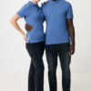 Iqoniq Yosemite recycled cotton pique polo - Heather Blue